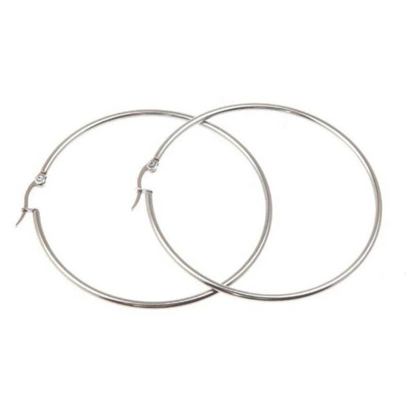 Silver Color Золотой крест модные хип хоп Сережки для пирсинга серьги из нержавеющей стали мужские черные Серебряные розовое золото и Титан стальные серьги - Окраска металла: Silver Color