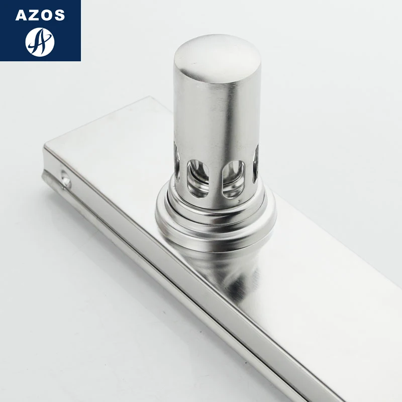 AZOS SUS304 stainless steel Shallow water seal floor drain shower room Fast drainage Deodorant/Fast 1000*68mm rectangle | Обустройство