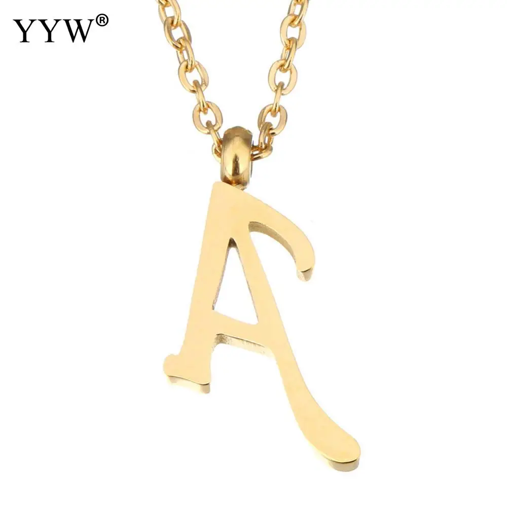 YYW женское мужское золотистое ювелирное ожерелье из нержавеющей стали