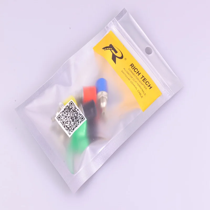 Nickel Plated 5PCS red+black+yellow+green+blue 4mm Banana female jack Binding Post Connector | Обустройство дома