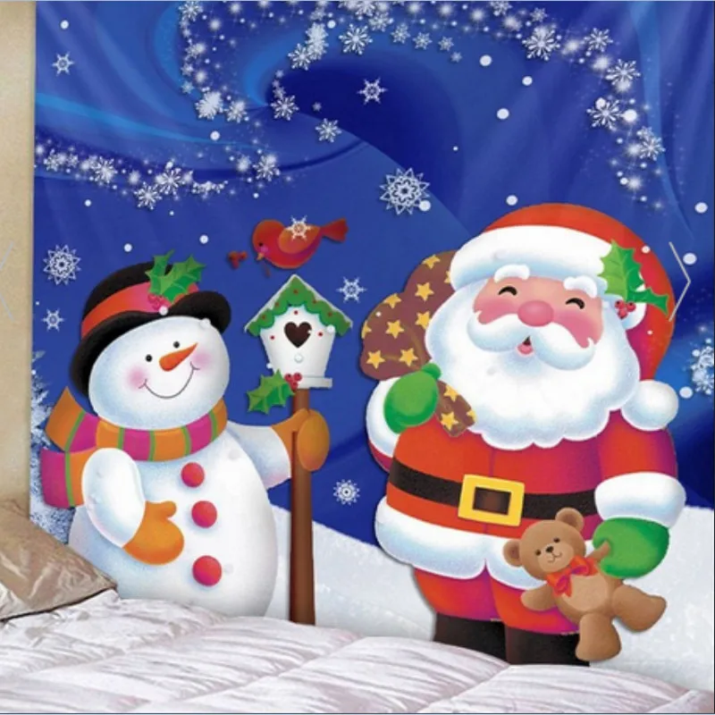 Рождественский ковер на стену гобелен домашний декор художественный Декор новое