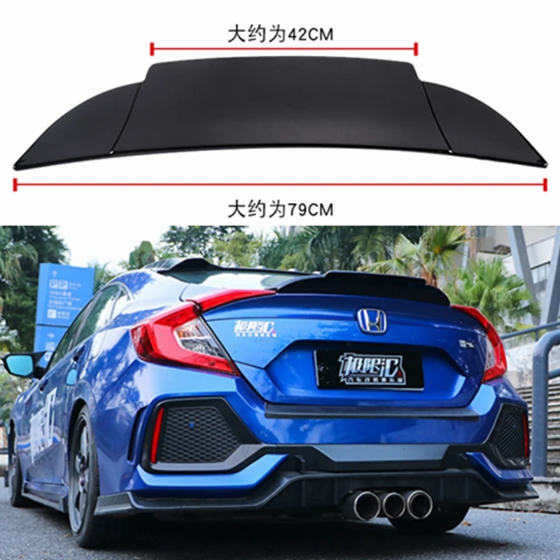 Для Honda Civic спойлер высокого качества ABS Материал заднее крыло автомобиля праймер