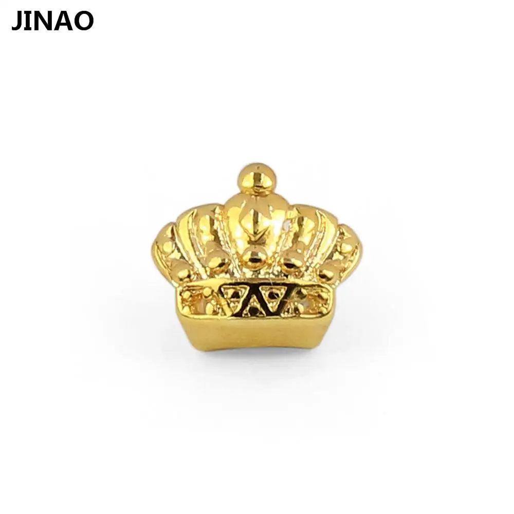 Jinao для хип-хопа Золото Тон Скорпион и корона сердце форма съемный Grillz(двойные капы для зубов) для верхней или нижней зубов Твердые - Окраска металла: Gold Crown