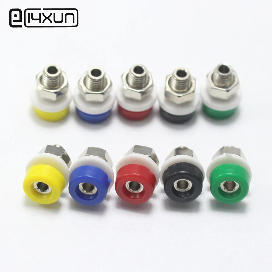 5 шт. 2 мм разъем типа банан панельный терминал 10 А переплетная Клемма красный