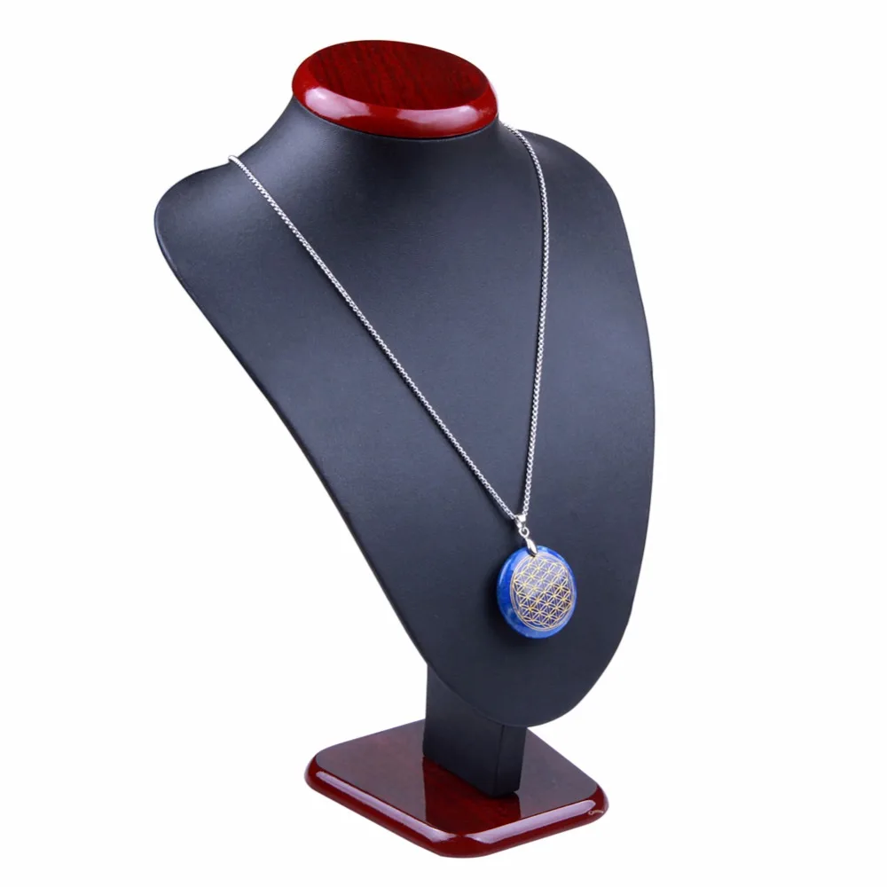 

yaye Natural Semiprecious Stone Lapis Lazuli Bloom Flower of Life Pendant Diy Necklace Stainless Steel Reiki Healing Crystal 1pc