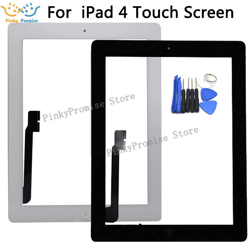 Дигитайзер сенсорного экрана запасные части панели для iPad 4 A1458 A1459 A1460 и