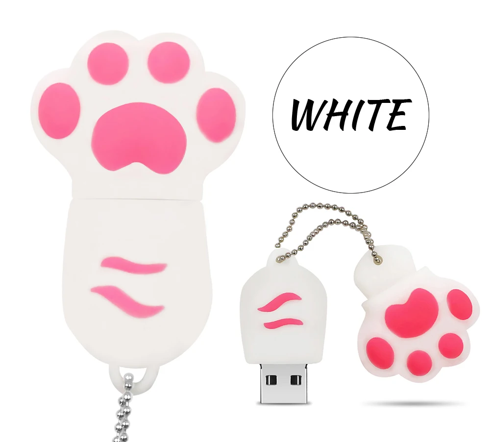 USB 2,0 флеш-накопитель, 32 ГБ, 64 ГБ, USB флеш-накопитель с милыми когтями кошки, 4 ГБ, 8 ГБ, 16 ГБ, карта памяти,, флеш-накопитель 128 ГБ, u-диск
