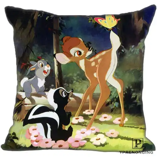 Pillowcase Лучший заказ BAMBI(1)@ 2 наволочка на подушку, спальня квадратная Наволочка на молнии(с одной стороны)#190404-01-72 - Цвет: Pillowcase