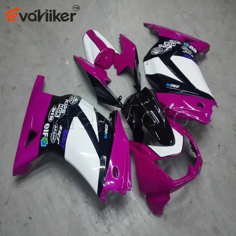 Обтекатель из АБС-пластика для ZX250R EX250 2008 2009 2010 2011 2012 розовые белые EX 250 08 09 10 11 12