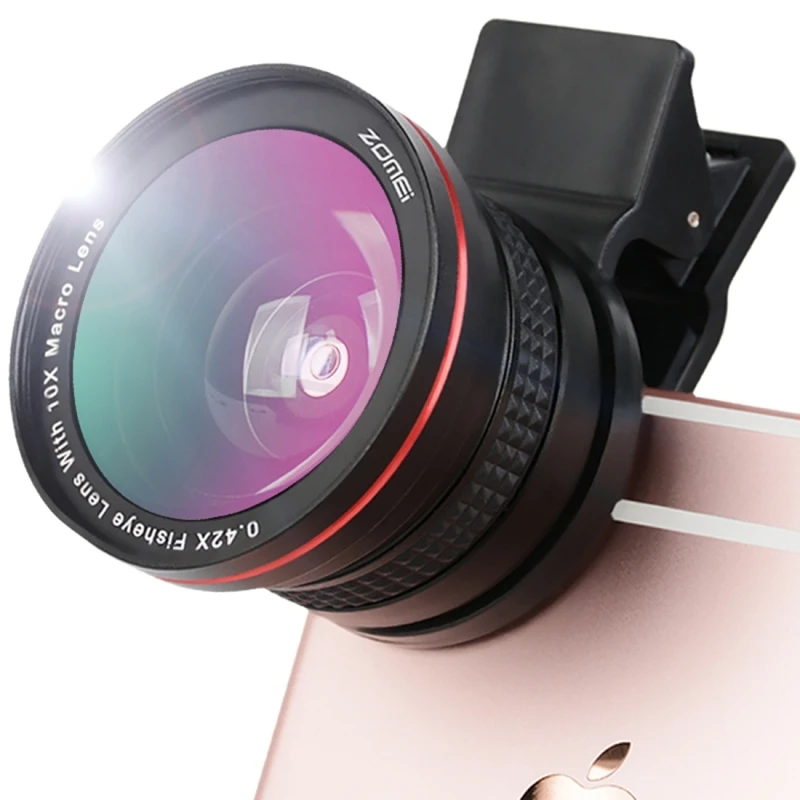 Для iPhone 7 Plus объектив Samsung 0 42x суперширокая фотолинза универсальные Объективы для
