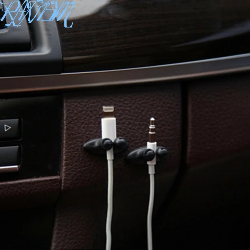 8 шт. автомобильное зарядное устройство зажим для наушников/usb кабель