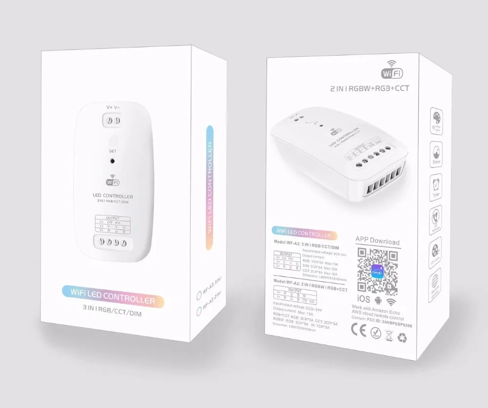 RGBW /RGB + CCT 2 в 1 WiFI Светодиодный контроллер dc 9v 12v 24v|Контролеры RGB| |
