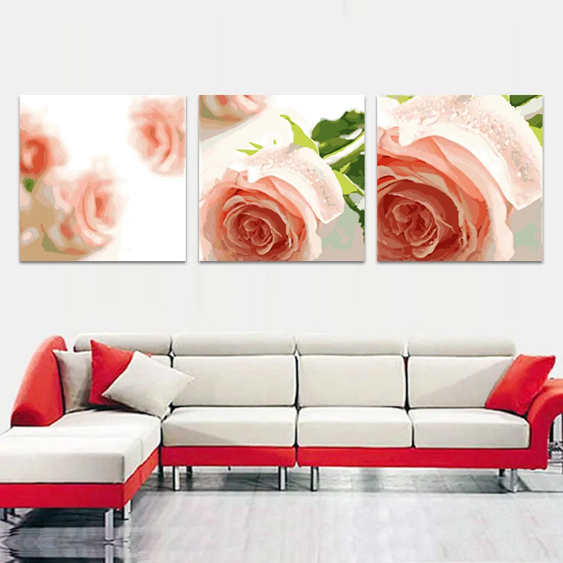 Набор для рисования по номерам цветы модульная цифровая раскраска сделай сам