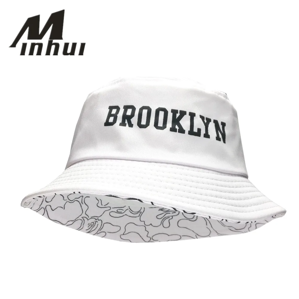 Minhui новинка 2016 модная Панама BROOKLIN белая рыболовная шапка для мужчин и женщин