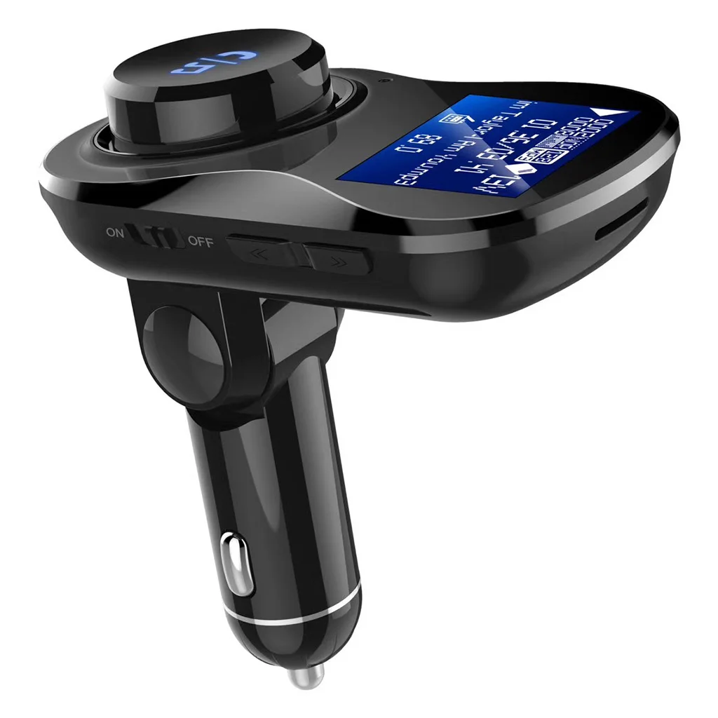 Универсальный автомобильный беспроводной Bluetooth FM модулятор с двумя USB портами