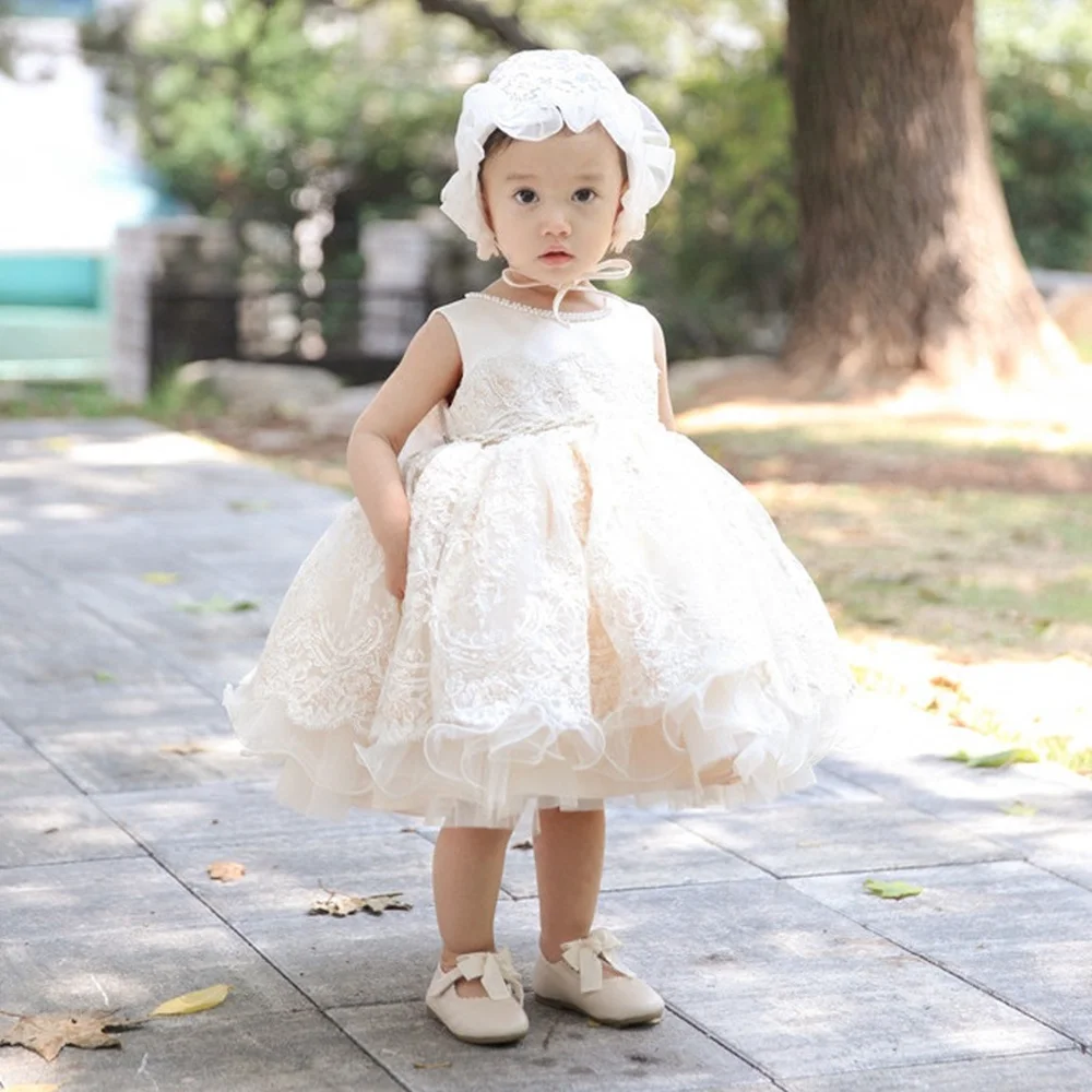 2019 Spring Girls Dream Princess Dress Hand-stitched Fluffy Lace Flower Girl | Детская одежда и обувь