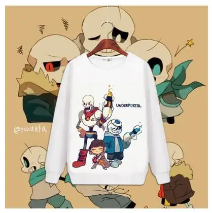 High-Q унисекс аниме Cos Undertale Frisk Toriel Sans Papyrus Повседневная Толстовка с круглым вырезом пуловер - Цвет: 9
