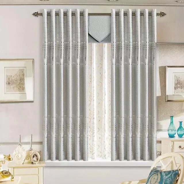Curtain Fabric! Silver Grey Wide 210 CM curtains Fabric Embroid Hotel 5 stars hotel bedroom Wholesale material | Дом и сад