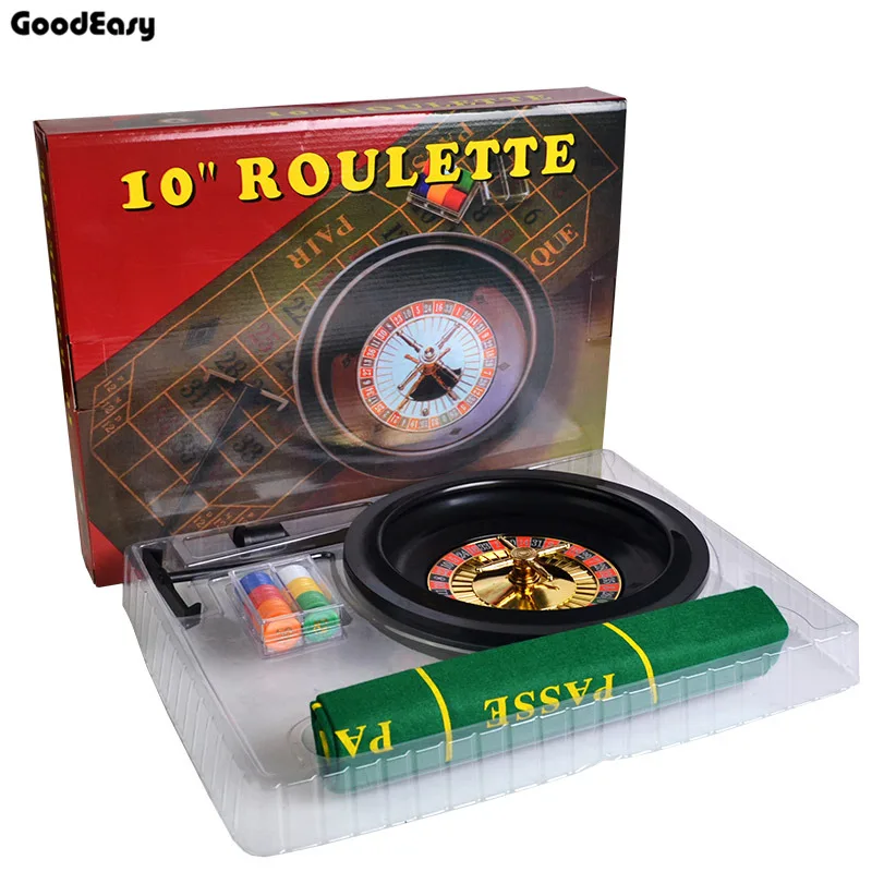 

10 inch Roulette Poker Chips Set 60pcs Small Poker Chips Table Cloth Chips Collecting Rake Fun Leisure Borad Roulette Games