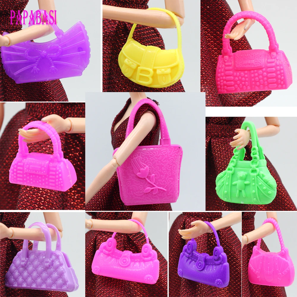 10 шт. Разноцветные сумки для кукол аксессуары игрушек|for barbie|doll bagaccessories toys |