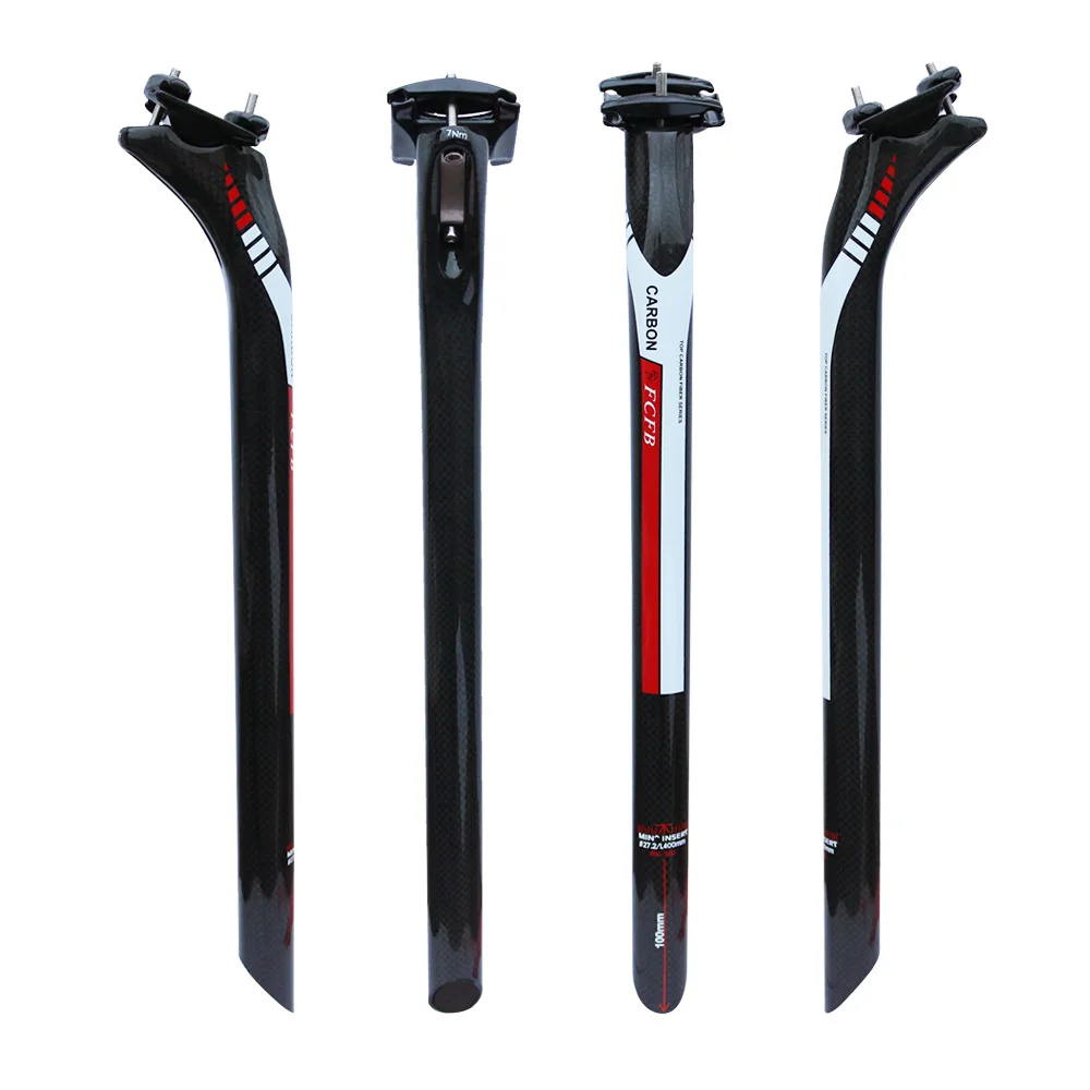 Штырь сиденья из углеродного волокна FCFB 27 2/30 8/31 6*350/400 мм 3K|carbon bike seatpost|carbon fibre