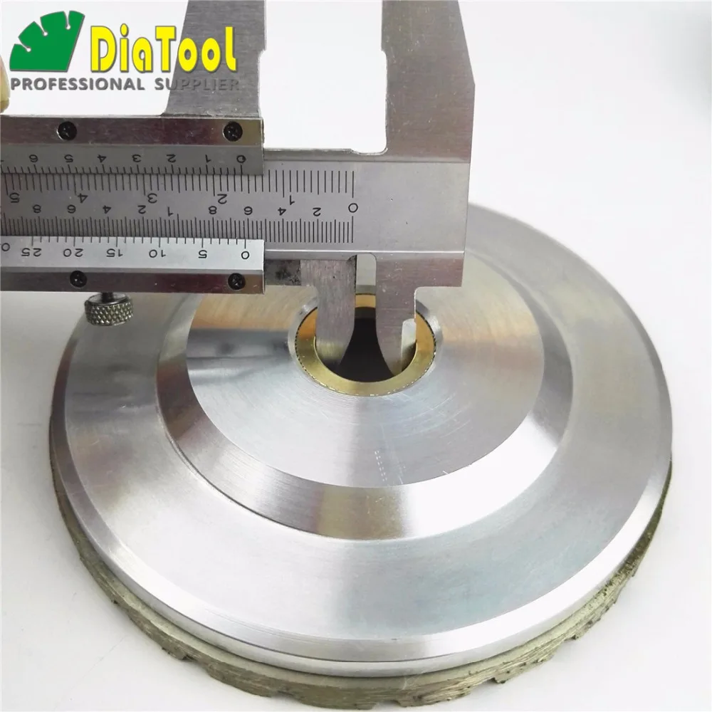 Diatool 4 &quot/100 мм Алмазный Turbo Row шлифовальные Кубок Колеса Алюминий Подставки Грит