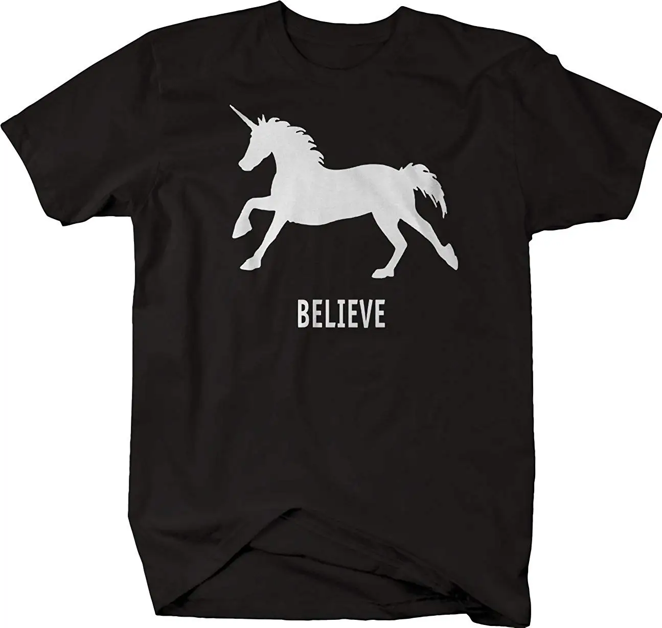 

Believe Unicorn Mythical Animal Funny T Shirt Summer Short Sleeves New Fashion T-Shirt Fashion New Arrival Simple
