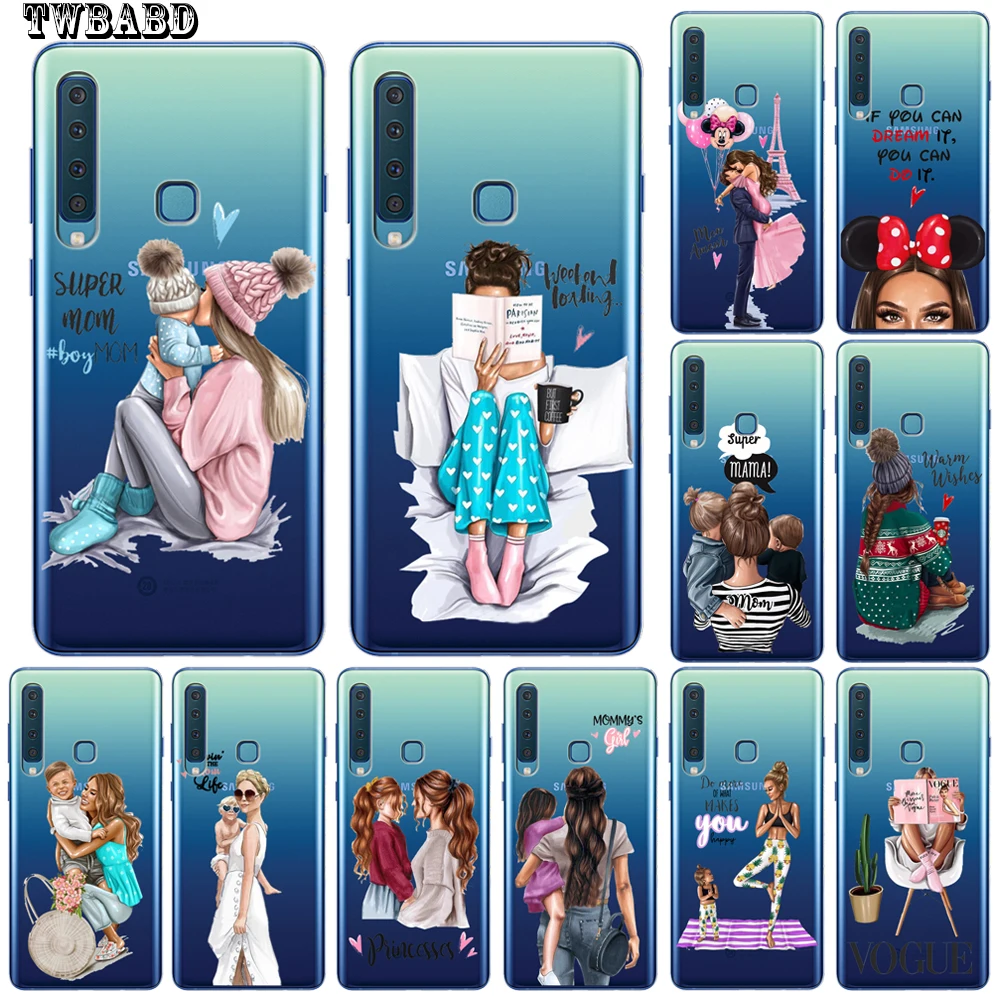 Модный чехол для телефона Super mom Dad Girl Samsung Galaxy A50 A20 A30 A40 A10 A70 M10 M20 накладка|Бамперы| |