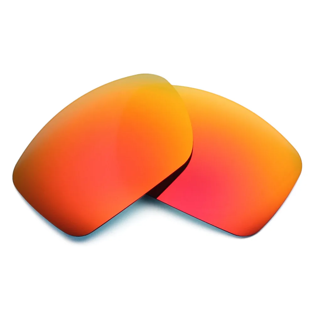 

2 пары поляризованных сменных линз SNARK для солнцезащитных очков Oakley Big Taco Серебристые Титановые и огненно-красные
