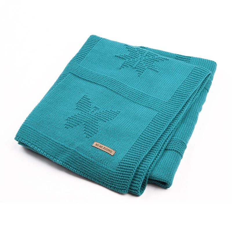 CieiK Baby Swaddle Blanket Вязаный Мягкий новорожденный Фотография Wrap Дети Малыш Цветочные
