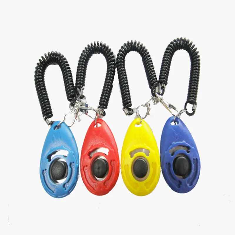 Hcpet 2018 New Pet Trainer собака Кинологический Clicker Регулируемая брелок звук и ремешок