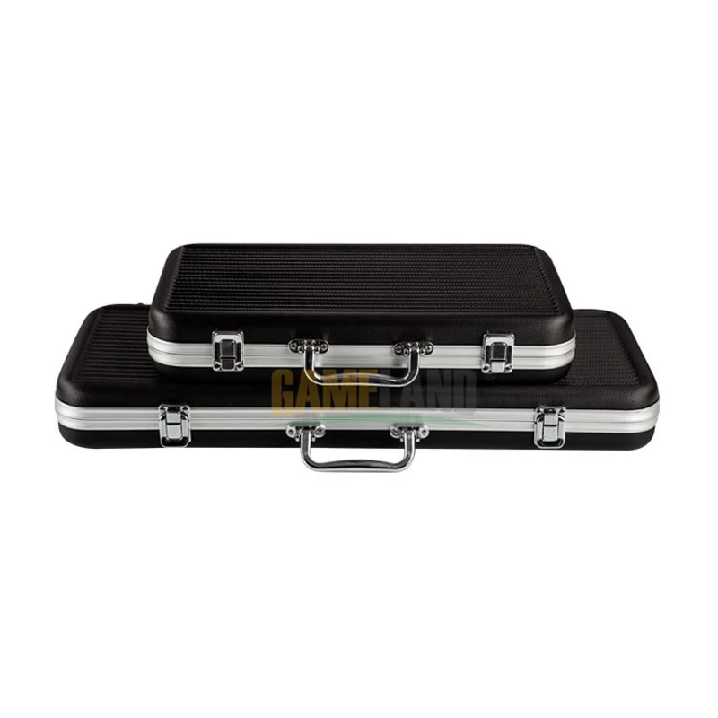 Высокое Качество Алюминий/PU/Коробка ABS Фишки Для Покера Набор Поле Казино