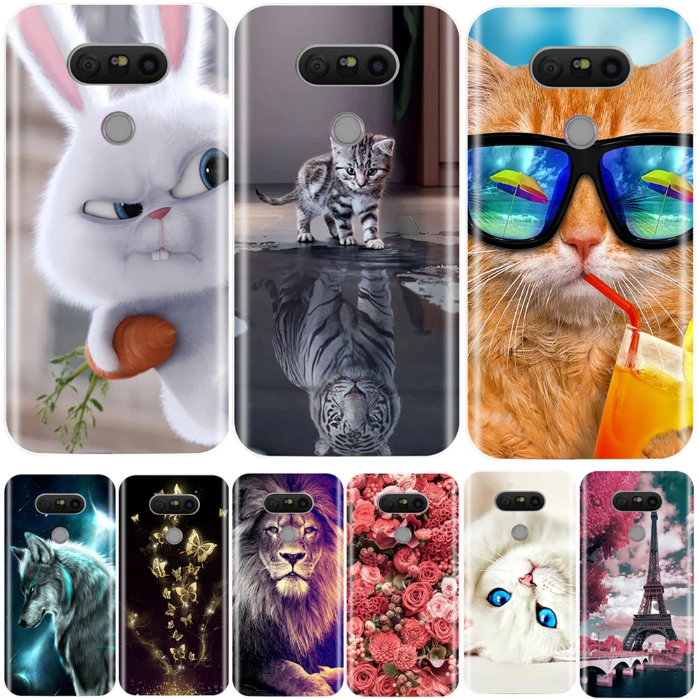 Чехол для телефона LG G5 силиконовый чехол ТПУ Мягкий 3D узорный задний H820 H845 H850 H858