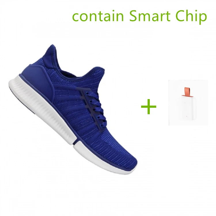 blue with Smart Chip Xiao mi jia, умные мужские кроссовки для бега, для спорта на открытом воздухе, мужские кроссовки, дышащая сетка, zapatillas mujer, с поддержкой смарт-чипсета - Цвет: blue with Smart Chip