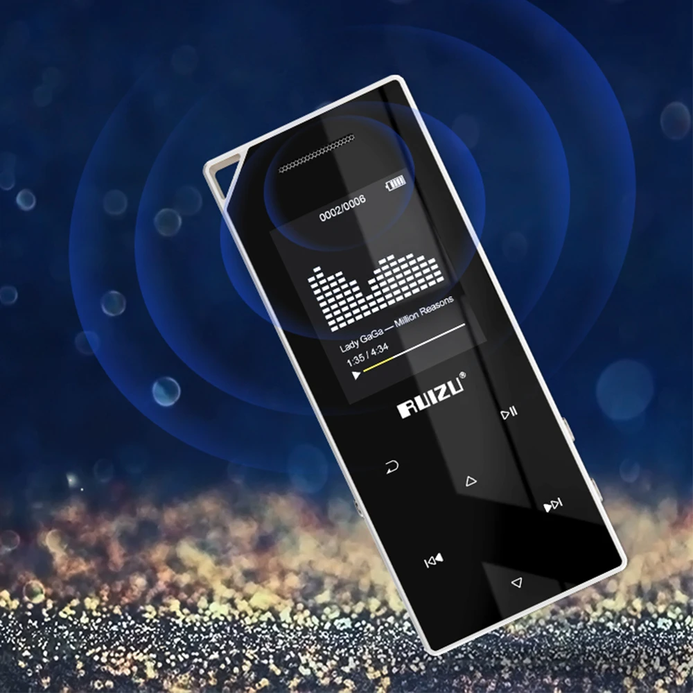 Металлический MP3 плеер RUIZU D05 с поддержкой Bluetooth 8 Гб|MP3-плееры| |