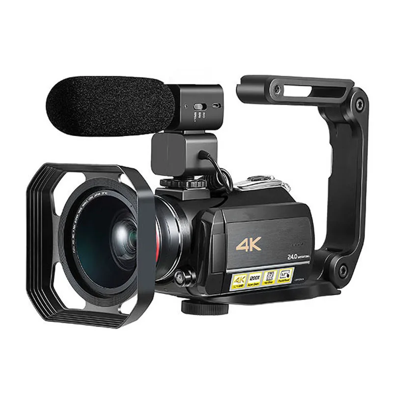 add 1 2 4 Winait Профессиональная домашняя супер 4k цифровая видеокамера, wifi цифровая видеокамера - Цвет: add 1 2 4
