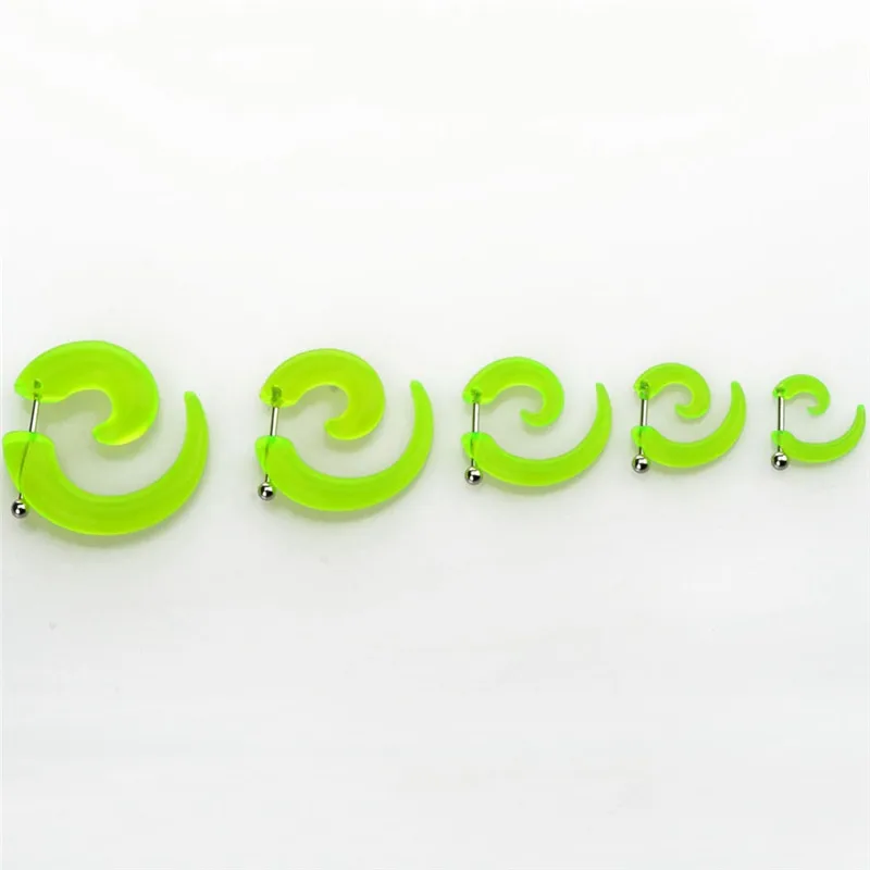 Pinksee 5 пар спиральная коническая прозрачная акриловая иллюзионная вихревая