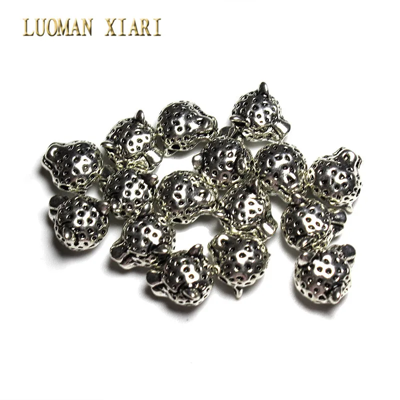 Бусины разделители в виде головы леопарда для браслета 10 шт./20 шт.|beads charms|charm diybeads