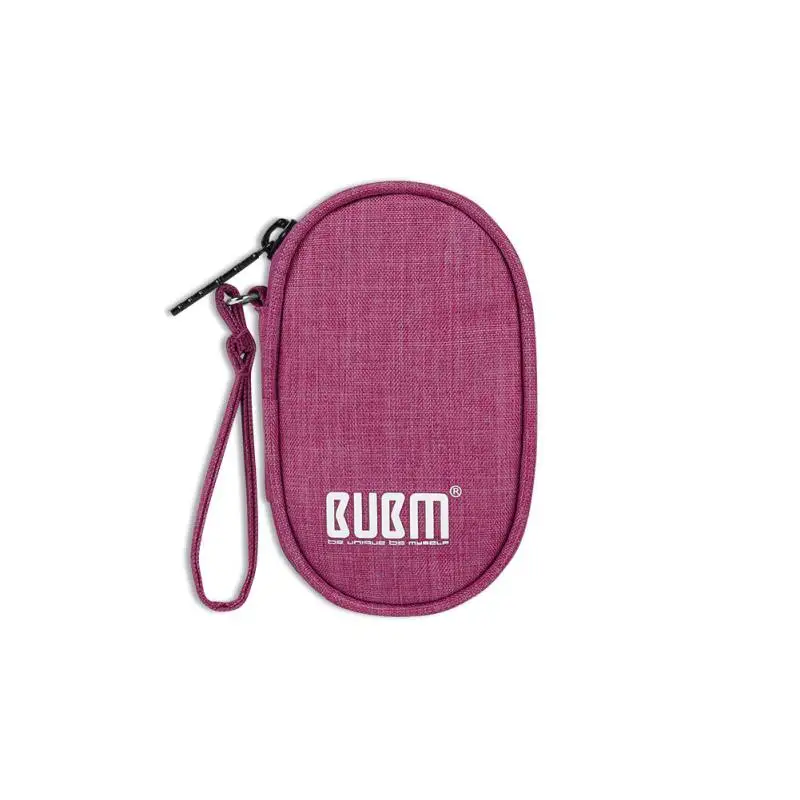 Oval rose red Новейший чехол для путешествий BUBM небольшая электронная и аксессуары для наушников/кабельного изменения Сумочка для путешествий - Цвет: Oval rose red