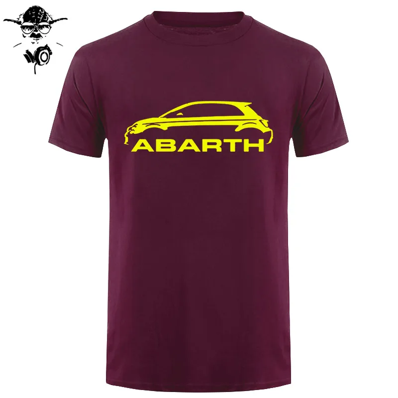 Мужская футболка Fiat 500 Abarth Classic Car s высокого качества с круглым вырезом s забавная футболка новинка футболка