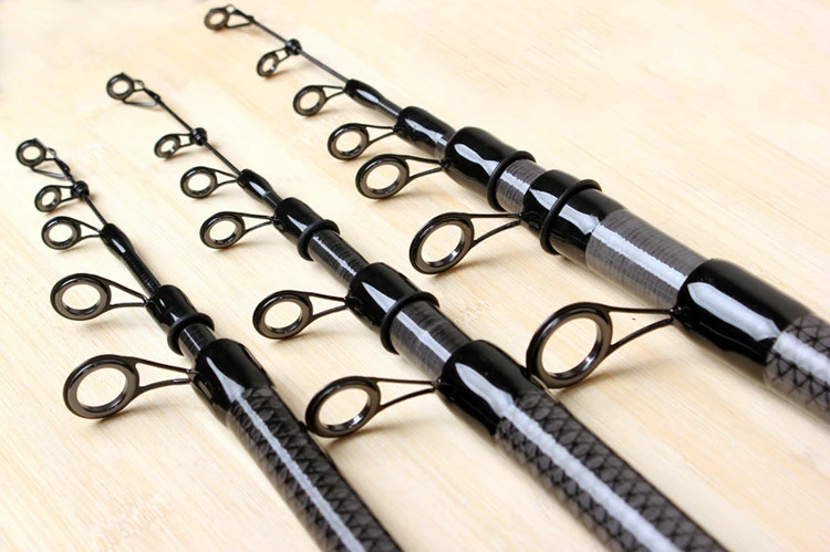Carbon Rock Fishing Rod 2.7/3.0/3.6/4.5/5.4M Superhard Distance Throwing Fishing Pole Large Guide Rings Telescopic Fishing Canne