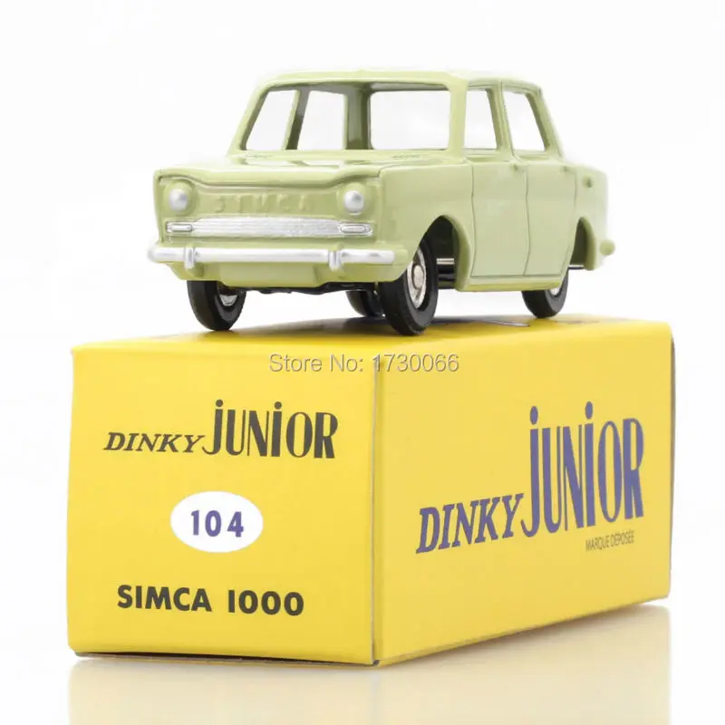 DINKY JUNIOR Atlas античный 104 SIMCA 1000 модель автомобиля 1:43 литой под давлением сплав для