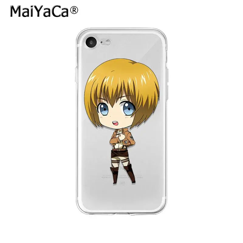 MaiYaCa атака на Титанов мягкий чехол для телефона из ТПУ для iPhone 6S 6plus 7plus 8 8Plus X Xs MAX 5 5S XR