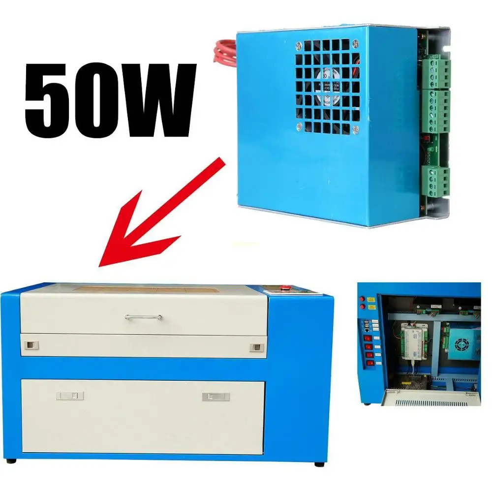 

Yonntech 50W Power Supply for CO2 Laser Tube Engraver Cutter 220V DE shipping