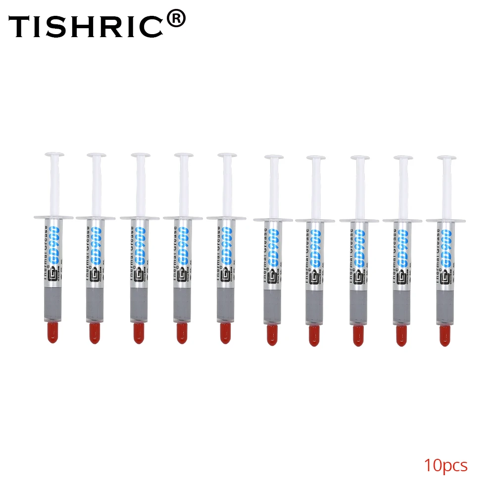 Термальная паста TISHRIC GD900 10 шт. 3g проводник клей Теплопроводящая штукатурка для