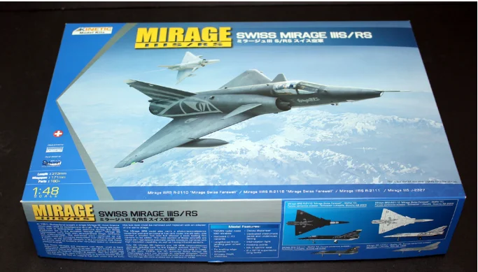 Комплект модели Kinetic 1/48 Swiss Mirage IIIS/RS | Игрушки и хобби
