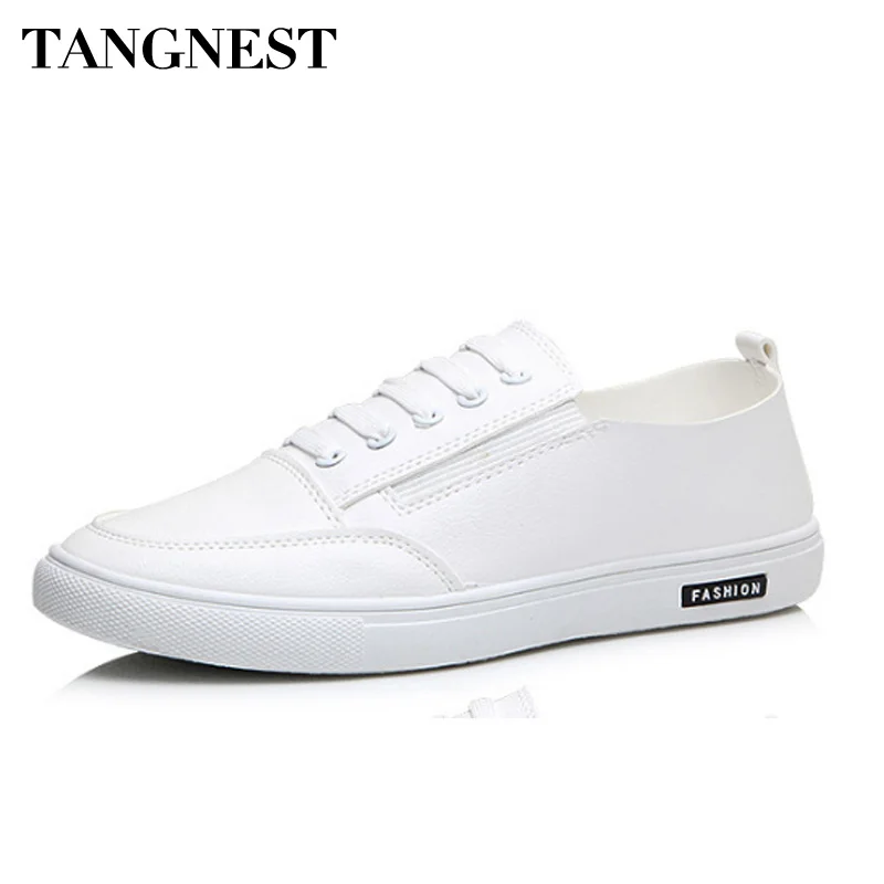 Tangnest 2018 NEW Low-cut Flat Shoes Slip On Casual White Fashion Lazy Man Walking Breathable Footwear XMR2826 | Обувь