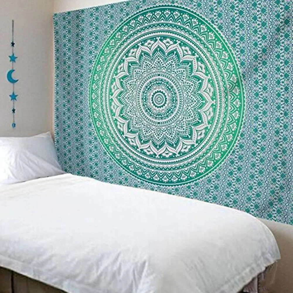 Настенный гобелен индийская мандала Тай Чи хиппи в стиле бохо декоративный ковер