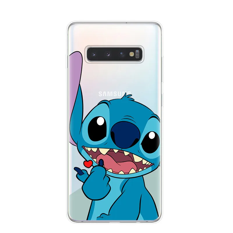 Чехлы для телефонов с милым рисунком стежка для samsung S10 S9 S8 Plus S10e 5G S6 S7 Edge S10Lite прозрачный силиконовый мягкий чехол-накладка - Цвет: T5965