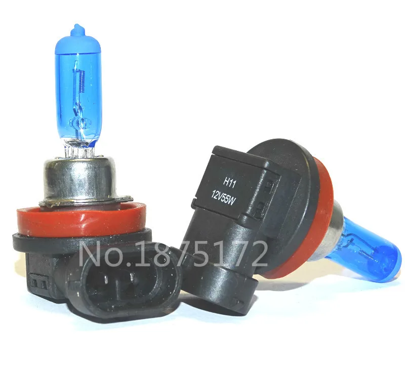 2 шт. H11 DC 12V 55W 5000K супер белый автомобильный головной светильник лампа